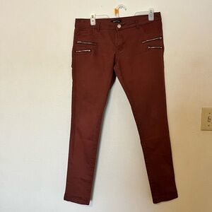 Shine star women’s pants  brown/burned orange seize 6 length 36” gently used